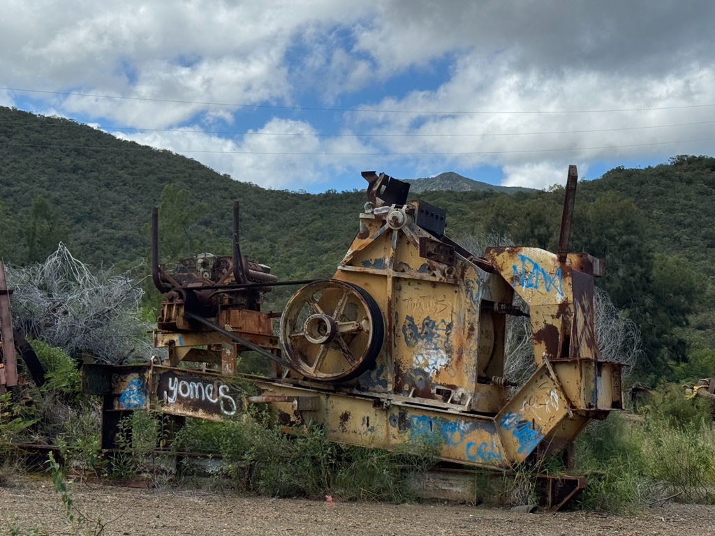 Abandoned mining machinery